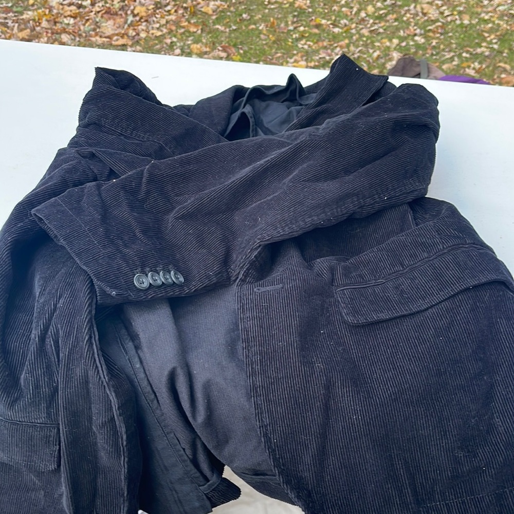 corduroy Black coat